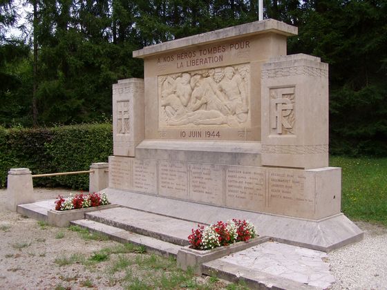 Monument de la Forêt im Wald von Châtillon Bild
