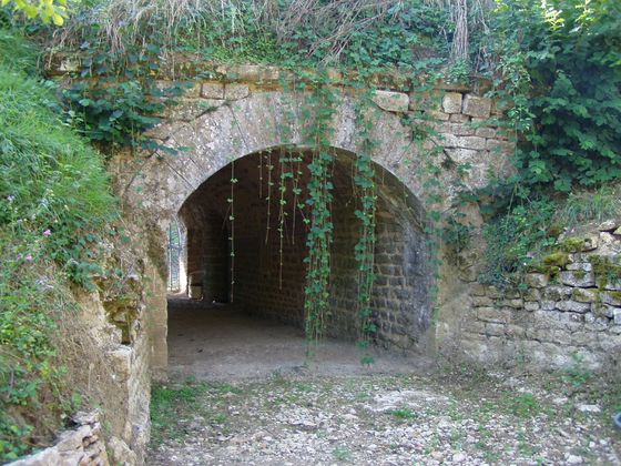 Gewölbedurchgang in einem Nebenwerk des Fort de St-Menge Bild