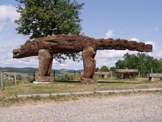 Das Biest des Gévaudan bei Saugues Bild