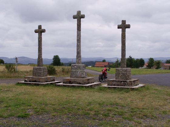 Calvaire de Venteuges - Drei Kreuz an einer Weggabel bei Venteuges Bild